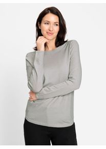 Inspirationen Damen Strickpullover "Pullover", grau, Gr. 38, unifarben, 50% Viskose, 25% Polyester, 25% Polyamid, Pullover