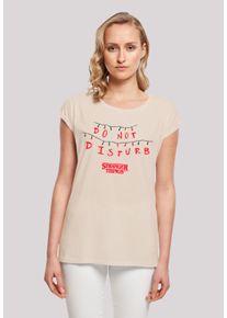 F4NT4STIC Damen T-Shirt "Stranger Things Do Not Disturb", weiß, casual, Gr. XXL, Obermaterial: 100% Baumwolle, Shirts, Premium Qualität