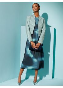 Mainpol Damen Lederblazer "Lammnappa-Lederblazer", grün, Gr. 40, 100% Lammnappaleder, Blazer