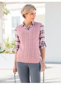 Casual Looks Damen Pullunder "Pullunder", rosa, Gr. 36, meliert, 55% Baumwolle, 45% Viskose, Pullover