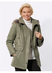 CLASSIC Damen Langjacke, grün, Gr. 38, unifarben, 92% Polyester, 8% Polyamid, Wattierung:100% Polyester, Jacken