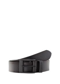 Tom Tailor Damen Ledergürtel "TTTHOMAS", schwarz, Gr. 115, Rindsleder, Gürtel, 4 cm breiter Herrengürtel, Casual und Jeans Look, bis Gr. 120