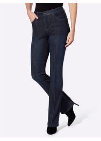 Heine Damen Push-up-Jeans, blau, Gr. 36, unifarben, 56% Baumwolle, 19% Polyester, 14% Lyocell, 10% Viskose, 1% Elasthan, Jeans