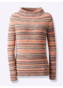 Casual Looks Damen Strickpullover "Pullover", rot, Gr. 40, meliert, 57% Baumwolle, 43% Polyacryl, Pullover