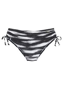 Venice Beach Damen Bikini-Hose "Meliya", schwarz-weiß, Gr. 38, bedruckt, Recycling-Polyamid, Badehosen, mit modernem Allover-Print