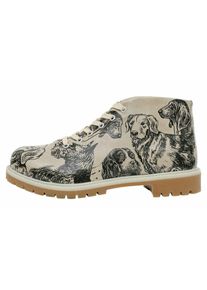 DOGO Damen Hausschuh "0, Shortcut Boots These Are Ma Nuts Damen Stiefel / Female", Gr. 40, schwarz, Lederimitat, Schuhe, Vegan
