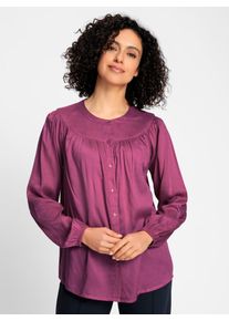 Inspirationen Damen Schlupfbluse, lila, Gr. 36, unifarben, 100% Modal, Blusen