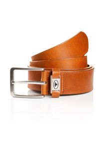 Tom Tailor Damen Ledergürtel "TTCOREY", braun, Gr. 120, Rindsleder, Gürtel, 4 cm breiter Herrengürtel, ideal zu Jeans und Chino, bis Gr. 120