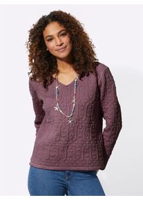 Casual Looks Damen Langarmshirt "Shirt", rot, Gr. 40, gemustert, mehrfarbig, 75% Polyester, 20% Viskose, 5% Elasthan, Shirts