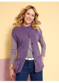 Classic Basics Damen Strickweste, lila, Gr. 50, unifarben, 100% Polyacryl, Westen