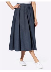 Casual Looks Damen Jeansrock, blau, Gr. 38, unifarben, 100% Baumwolle, Röcke