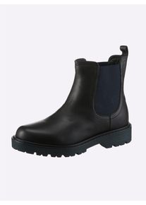 Heine Damen Stiefelette, Gr. 40, schwarz, Leder, Rindsleder, Glattleder, modisch, Schuhe