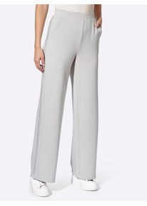 Heine Damen Jerseyhose, grau, Gr. 38, unifarben, 50% Modal, 44% Polyester, 6% Elasthan, Hosen