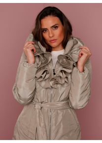 Damen Daunenjacke, beige, Gr. 36, CREATION L PREMIUM, unifarben, 100% Polyester, Wattierung:90% Daunen, 10% Federn, Jacken