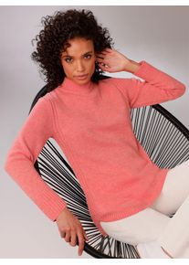 Damen Longpullover "Merino-Kaschmir-Pullover", orange, Gr. 38, CREATION L PREMIUM, meliert, unifarben, 80% Schurwolle, 20% Kaschmir, Pullover