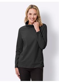 Classic Basics Damen Rollkragenshirt "Rollkragen-Shirt", grau, Gr. 44, unifarben, 100% Baumwolle, Shirts