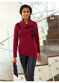 Lady Damen Rollkragenpullover "Pullover", rot, Gr. 40, unifarben, 50% Viskose, 28% Polyester, 22% Polyamid, Pullover