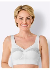 wäschepur WÄSCHEPUR Damen Entlastungs-BH, Gr. 95, weiß, 57% Baumwolle, 36% Polyamid, 7% Elasthan, BHs