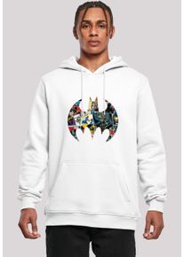 F4NT4STIC Herren Sweatshirt "DC Comics Batman Comic Book Logo", weiß, casual, Gr. XXXL, Obermaterial: 65% Baumwolle, 35% Polyester, Sweatshirts,