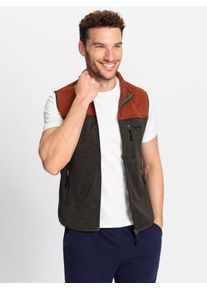 Catamaran Herren Strickfleecejackeanthrazit, rostrot, meliert, Gr. 44, meliert, 100% Polyester, Jacken