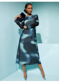 CRÉATION L CREATION L Damen Druckkleid "Mesh-Kleid", bunt, Gr. 40, gemustert, mehrfarbig, bedruckt, 96% Polyester, 4% Elasthan, Kleider