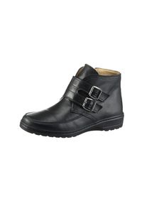 Heine Damen Stiefelette, Gr. 37, schwarz, Leder, Rindsleder, Glattleder, modisch, Schuhe