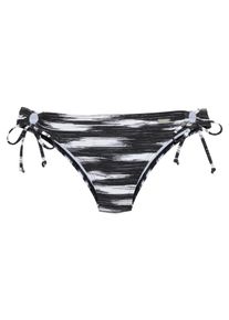 Venice Beach Damen Bikini-Hose "Meliya", schwarz-weiß, Gr. 36, bedruckt, Recycling-Polyamid, Badehosen, mit modernem Allover-Print