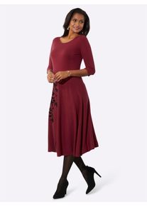 Lady Damen Strickkleid "Strickkleid", rot, Gr. 36, unifarben, 50% Viskose, 28% Polyester, 22% Polyamid, Kleider