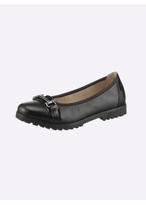 Caprice Damen Slipper, Gr. 39, schwarz, Glattleder, Lackleder, sportlich, Schuhe