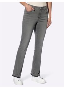 Heine Damen Push-up-Jeans, blau, Gr. 34, unifarben, 51% Baumwolle, 23% Polyester, 14% Lyocell, 10% Viskose, 2% Elasthan, Jeans