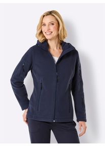 Catamaran Damen Fleecejacke, blau, Gr. 36, unifarben, 100% Polyester, Jacken