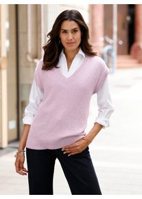 Inspirationen Damen Pullunder "Pullunder", lila, Gr. 38, meliert, 100% Baumwolle, Pullover