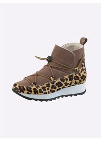 Heine Damen Stiefelette, Gr. 35, braun, Synthetik, modisch, Schuhe