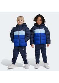 Kinder Steppjacke "LK SD JKT", blau, sportlich, Gr. 128, adidas Sportswear, Obermaterial: 100% Polyester. Wattierung: 100% Polyester. Füllung: 100%