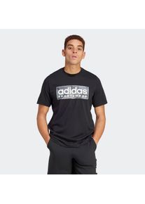 Herren T-Shirt "M CAMO G T 2", schwarz, sportlich, Gr. S, adidas Sportswear, Obermaterial: 100% Baumwolle, Shirts