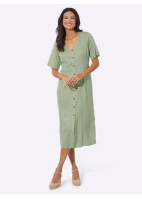 Classic Basics Damen Sommerkleid "Kleid", grün, Gr. 40, unifarben, 100% Viskose, Kleider