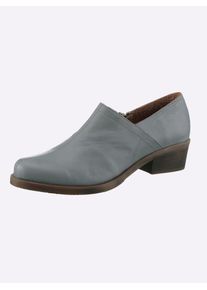 Andrea Conti Damen Stiefelette, Gr. 39, grau, Leder, Rindsleder, Glattleder, modisch, Schuhe
