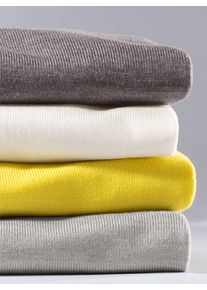 Casual Looks Damen Stehkragenpullover "Pullover", grau, Gr. 40, unifarben, 100% Polyacryl, Pullover