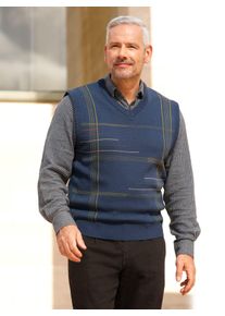 Marco Donati Herren Pullunder "Pullunder", blau, Gr. 48, gemustert, mehrfarbig, 70% Polyacryl, 30% Wolle, Pullover