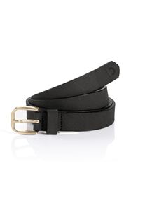 Tom Tailor Damen Synthetikgürtel "TTDMEGAN", schwarz, Gr. 100, Rindsleder, Gürtel, schmal & vielseitig kombinierbar (2 cm Breite)
