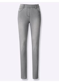 Heine Damen Schlupfjeans, blau, Gr. 40, unifarben, 81% Baumwolle, 17% Polyester, 2% Elasthan, Jeans