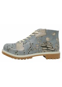 DOGO Damen Hausschuh "0, Shortcut Boots These Are Ma Nuts Damen Stiefel / Female", Gr. 41, blau, Lederimitat, Schuhe, Vegan