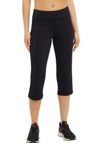 Energetics Damen 3/4-Hose "Da.-3/4 Hose Manuela W", schwarz, sportlich, Gr. S, unifarben, Single Jersey, Obermaterial: 75% Polyamid, 15% Polyester,