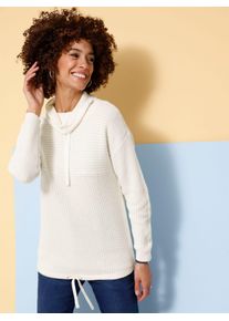 Classic Basics Damen Strickpullover "Rollkragen-Pullover", beige, Gr. 38, unifarben, 50% Baumwolle, 50% Polyacryl, Pullover