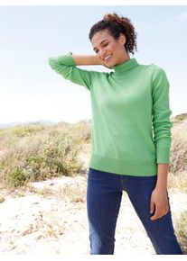 Casual Looks Damen Rollkragenpullover "Pullover", grün, Gr. 38, 100% Baumwolle, Pullover