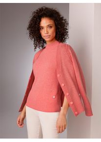 Damen Cardigan, orange, Gr. 40, CREATION L PREMIUM, unifarben, meliert, 80% Schurwolle, 20% Kaschmir, Strickjacken