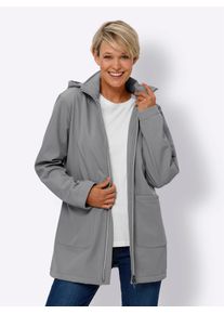 Classic Basics Damen Softshelljacke, grau, Gr. 50, unifarben, 94% Polyester, 6% Elasthan, Jacken