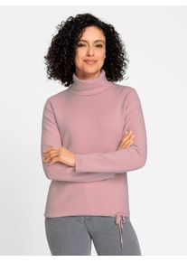 Inspirationen Damen Strickpullover "Pullover", lila, Gr. 40, unifarben, 50% Viskose, 25% Polyester, 25% Polyamid, Pullover