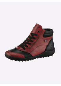 Remonte Damen Stiefelette, Gr. 38, rot, Synthetik, Glattleder, sportlich, Schuhe