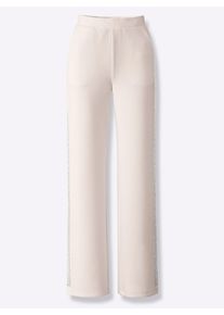 Heine Damen Jerseyhose, beige, Gr. 34, unifarben, 50% Modal, 44% Polyester, 6% Elasthan, Hosen